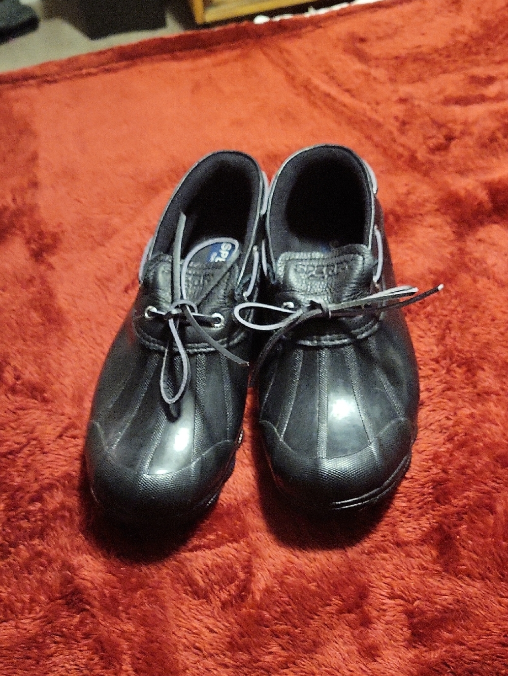 Sperry Black Rain Shoes
